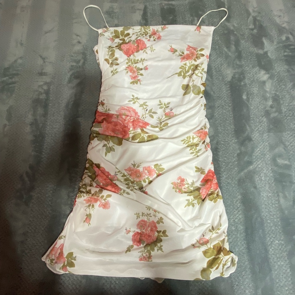 White Floral Dress